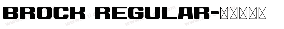 BROCK Regular字体转换